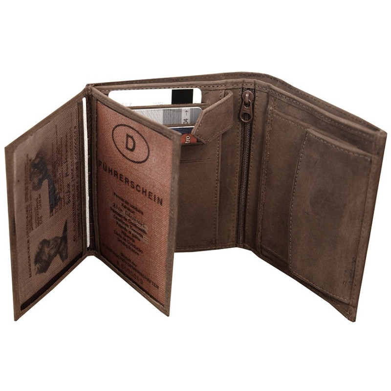 PORTE FEUILLE CUIR KASZER