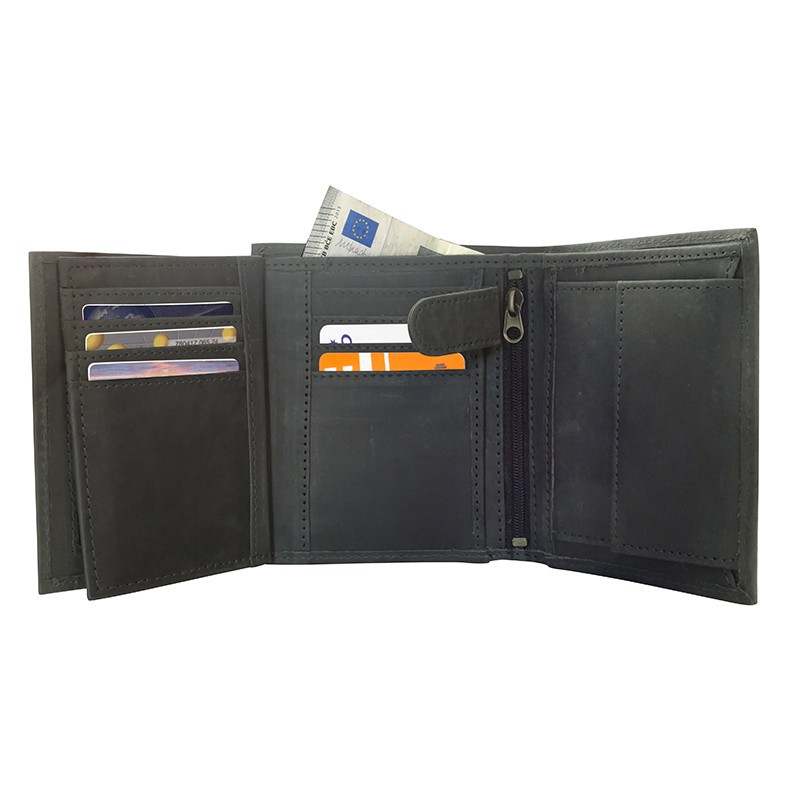 PORTE FEUILLE CUIR KASZER
