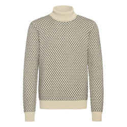PULL COL ROULÉ BLEND.
