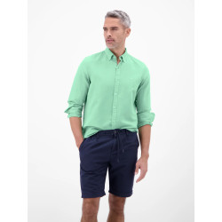 CHEMISE COTON/LIN LERROS.