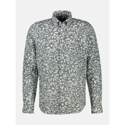 CHEMISE COTON/LIN LERROS.